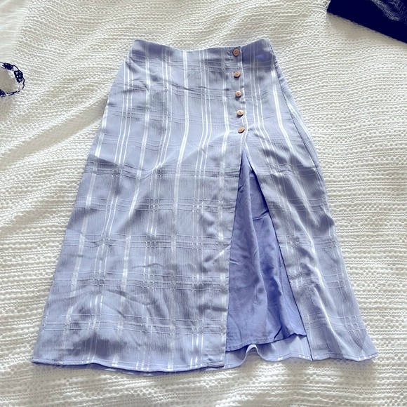 Privacy Please Lavender Midi Skirt - Picture 1 of 4